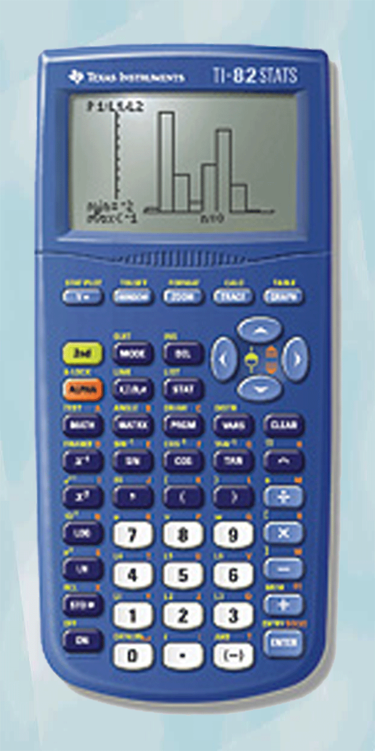 TI 82 STATS Texas Instruments Grafikrechner Taschenrechner grafische Anzeige